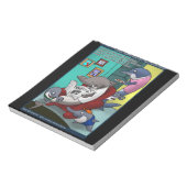 Oceanograpy/Global Warming Cartoon Notepad von Ric Notizblock (Rotiert)