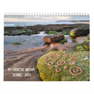 Oceans 2024 Landart Calendar Kieselsteine Kunst Kalender