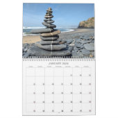 Oceans 2024 Landart Calendar Kieselsteine Kunst Kalender (Jan 2026)