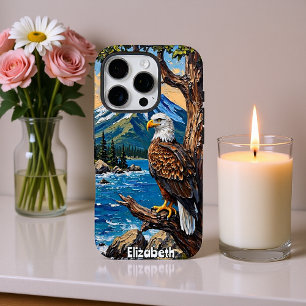 Ocean's Edge: Adler und Peak iPhone 16 Pro Hülle