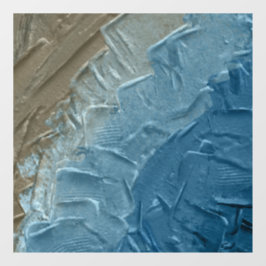 Ocean's Edge: Ein digitales Bild der Ruhe Fensteraufkleber