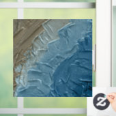 Ocean's Edge: Ein digitales Bild der Ruhe Fensteraufkleber (Zuhause)