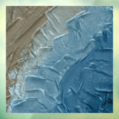 Ocean's Edge: Ein digitales Bild der Ruhe Fensteraufkleber (Blatt 3)