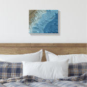 Ocean's Edge: Ein digitales Bild der Ruhe Leinwanddruck (Insitu (Schlafzimmer))