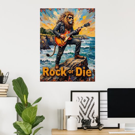 Ocean's Edge: Löwenhymne Poster (Heimbüro)