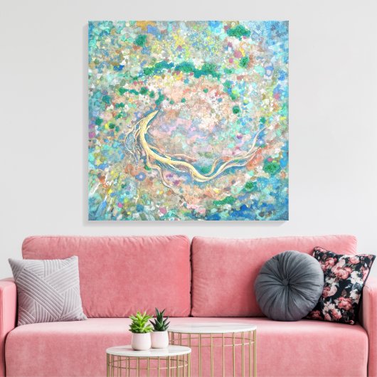 Ocean's Forest: Dragon's Current Leinwanddruck (Insitu (Wohnzimmer))