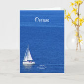 Oceans Grußkarte Karte (Gelbe Blume)