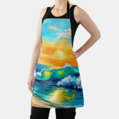 Ocean's Kiss: Sonnenuntergangswellen Schürze (InSitu)