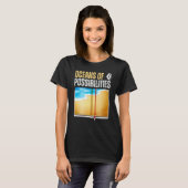 Oceans Of Possibilities Reading Books Ocean Reader T-Shirt (Vorne ganz)