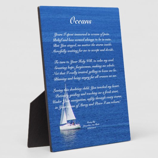 Oceans Plaque Fotoplatte (Seite)