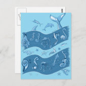 Ocean's Symphony Postkarte (Vorne/Hinten)