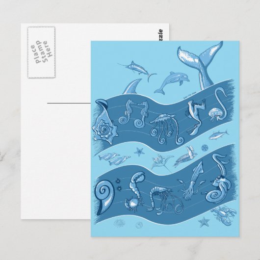 Ocean's Symphony Postkarte (Vorne/Hinten)