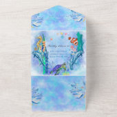 OceanSea Animals Boy Baby Dusche alle in einem Inv All In One Einladung (Außenbereich)