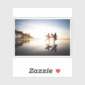 Oceanside Beach Aufkleber (Blatt)