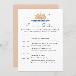 OCEANSIDE Beach Baby unter dem Baby Showspiel Einladung