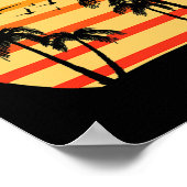 Oceanside Beach California Palms Vacation Surf Sun Poster (Ecke)