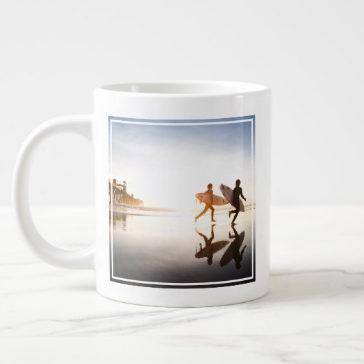 Oceanside Beach Jumbo-Tasse (Links)