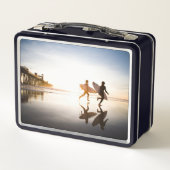 Oceanside Beach Metall Brotdose (Rückseite)