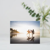 Oceanside Beach Postkarte (Stehend Vorderseite)