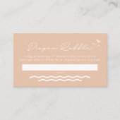 OCEANSIDE Beach Tropical Baby Diaper Raffekarte Platzkarte (Vorderseite)