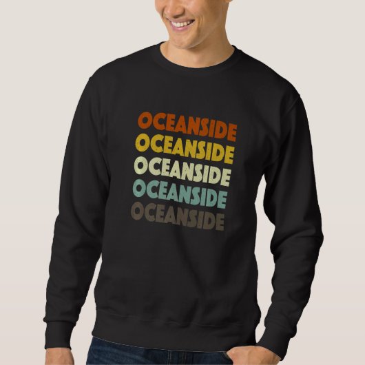 Oceanside California American Ca Usa Heimat Resi Sweatshirt (Vorderseite)