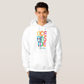 Oceanside California Mitte Jahrhundert, Pop Art, Hoodie (Vorne ganz)