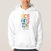Oceanside California Mitte Jahrhundert, Pop Art, Hoodie (Vorderseite)