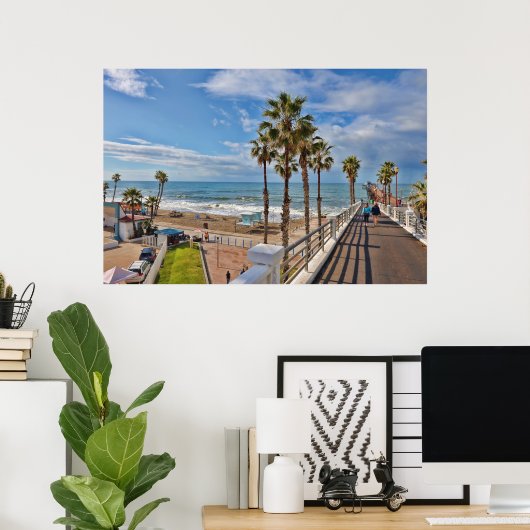 Oceanside, California (USA) Poster (Heimbüro)