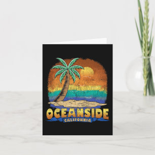 Oceanside California Vintag Beunruhigtes Souvenir Karte