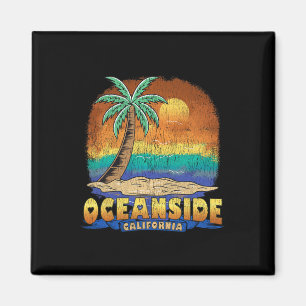 Oceanside California Vintag Beunruhigtes Souvenir Magnet