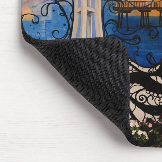 Oceanside Graffiti Mousepad (Ecke)