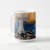 Oceanside Graffiti Tasse (Vorderseite Links)