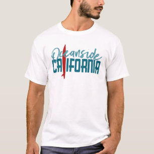 Oceanside-Kalifornien-T - Shirt - Surfbrett