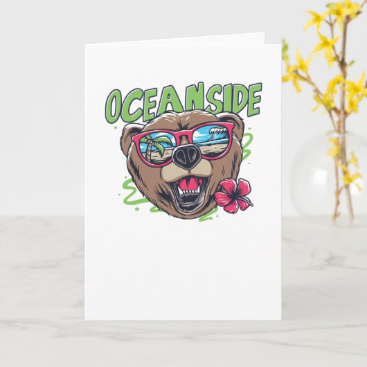 Oceanside Karte (Gelbe Blume)