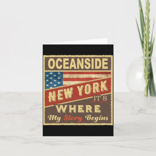 Oceanside Ny Its Where My Story Begins Karte (Vorderseite)