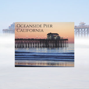 Oceanside Pier California Postkarte