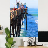 Oceanside Pier, Kalifornien Poster (Heimbüro)
