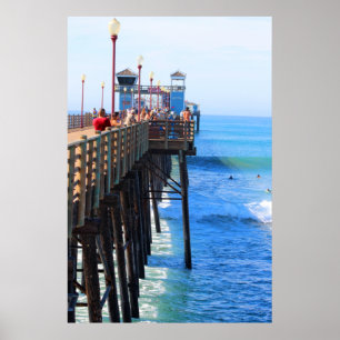 Oceanside Pier, Kalifornien Poster