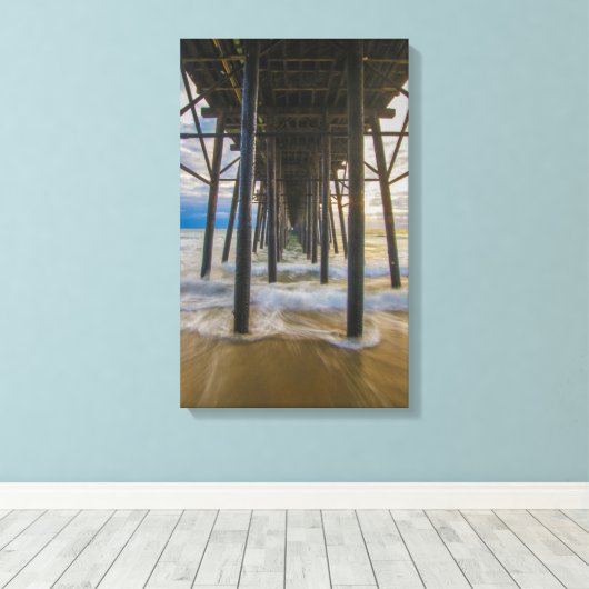 Oceanside Pier Leinwanddruck (Insitu (Holzboden))