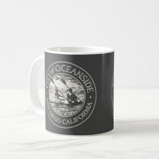 OCEANSIDE SAN DIEGO CALIFORNIA - OCEANSIDE HARBOR KAFFEETASSE (Vorderseite Links)