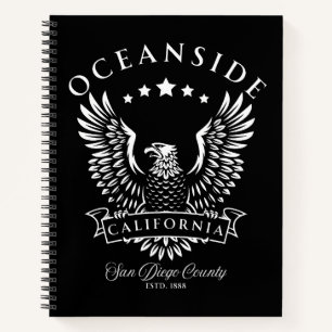 Oceanside San Diego Landkreis Kalifornien Vintag Notizblock