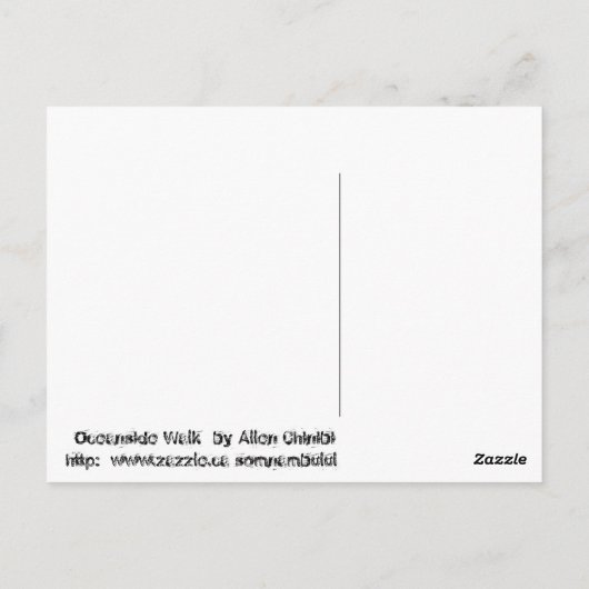 Oceanside Walk Postkarte (Rückseite)