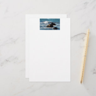 Oceanstrand mit Felsen 5,5" x 8,5" Stationierung Briefpapier