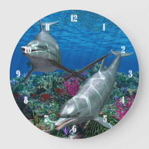 OceanWorld 2 Wall Clock Große Wanduhr
