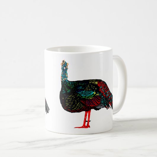 Ocelled Turkey Kaffeetasse (VorderseiteRechts)