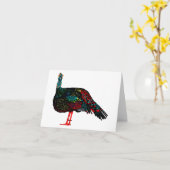 Ocelled Turkey Karte (Gelbe Blume)