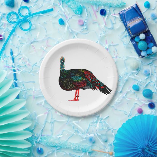 Ocelled Turkey Pappteller (Party)