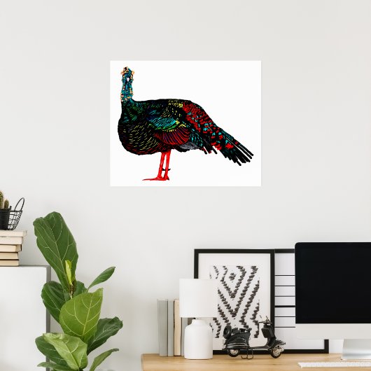 Ocelled Turkey Poster (Heimbüro)