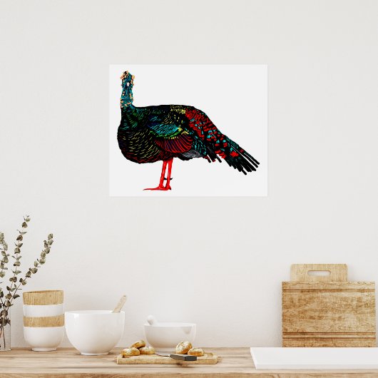 Ocelled Turkey Poster (Küche)