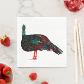 Ocelled Turkey Serviette (Beispiel)